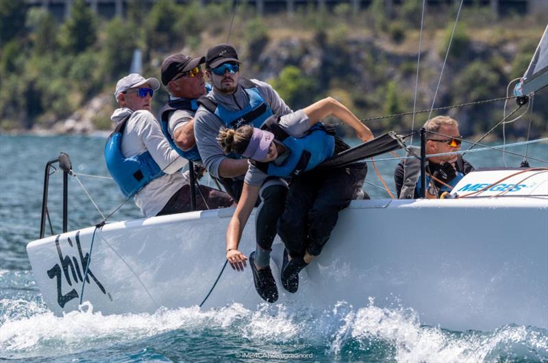 ZHIK RACE TEAM GBR694 by Miles Quinton with Geoff Carveth at the helm - Melges 24 Italian National Championship 2026 - Melges 24 European Sailing Series 2026 - Fraglia Vela Riva, Riva del Garda, Italy - photo © IM24CA | Zerogradinord