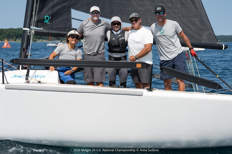 2026 Melges 24 U.S. National Championship day 2 photo copyright Anna Suslova taken at Grand Traverse Yacht Club and featuring the Melges 24 class