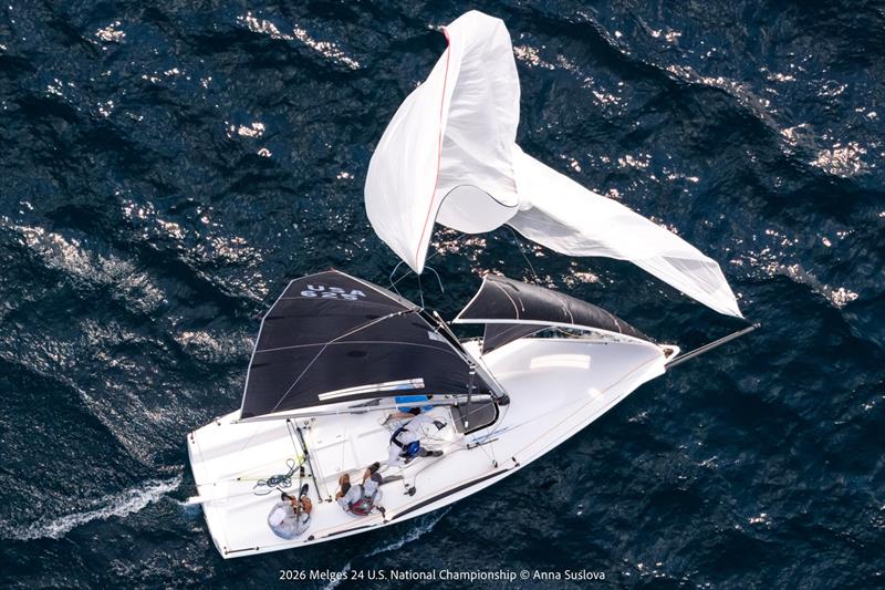 2026 Melges 24 U.S. National Championship day 2 photo copyright Anna Suslova taken at Grand Traverse Yacht Club and featuring the Melges 24 class
