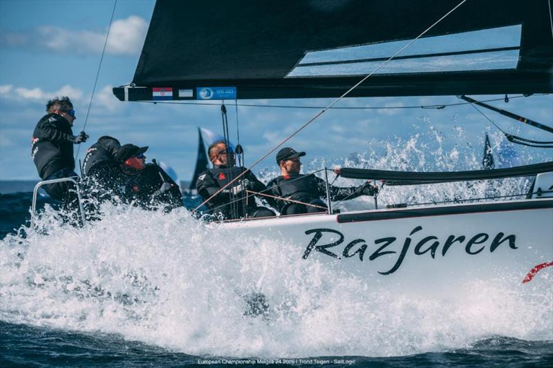 RAZJAREN (CRO) by Ante Cesic on day 3 of the Melges 24 European Championship 2026 - Tønsberg, Norway - photo © Trond Teigen / SailLogic