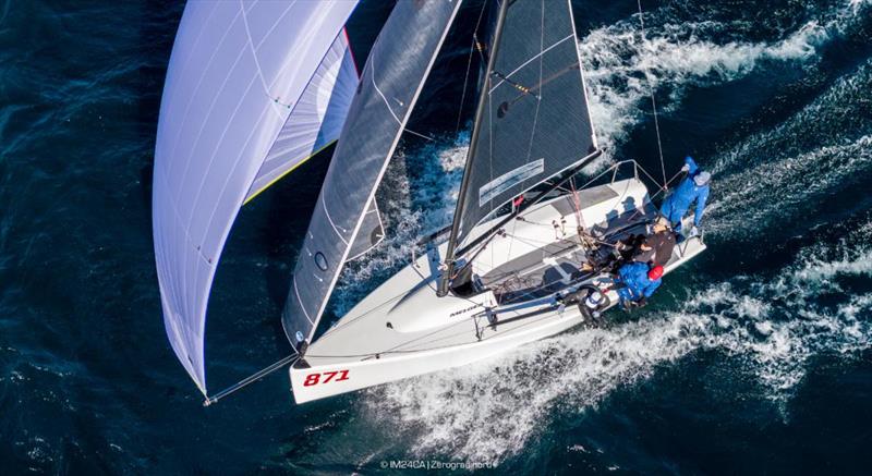 Peter McClennen's Gamecock (USA) with Severin Gramm, Wilson Stout, Mike Marshall and Jeremy Wilmot are the overall leaders after Day 1 of the Melges 24 World Championship 2026 - photo © IM24CA / Zerogradinord