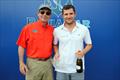 © JOY / International Melges 32 Class Association Melges 32 Lauderdale Cup, Second Place Overall - Jason Carroll, Argo with LYC Commodore Jim Lang © JOY / International Melges 32 Class Association