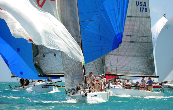 Racing on the final day of the Acura Miami Grand Prix photo copyright Rick Tomlinson / www.rick-tomlinson.com taken at  and featuring the Melges 32 class