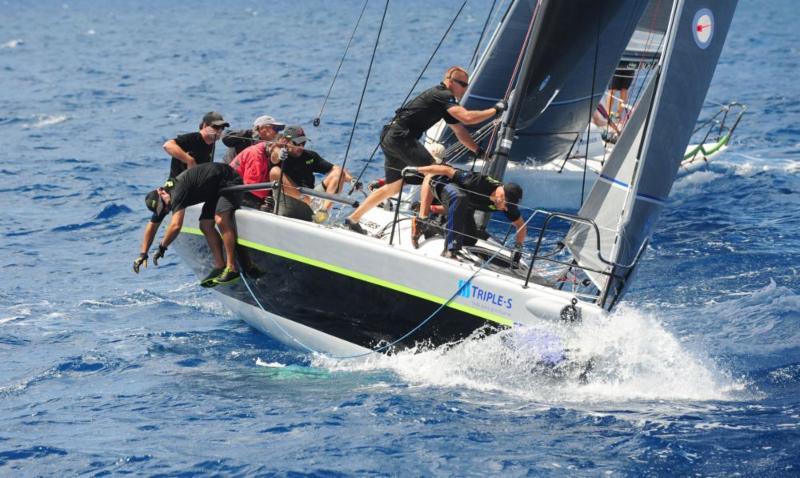 Melges 32, Luis Juarbe's Soca at the BVI Spring Regatta photo copyright Luke Pelican / BVI Spring Regatta taken at Royal BVI Yacht Club and featuring the Melges 32 class