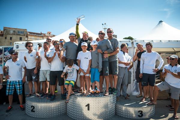 Sailing Series Melges 32®, Act Three podium photo copyright International Melges 32 Class Association taken at Circolo della Vela Talamone and featuring the Melges 32 class