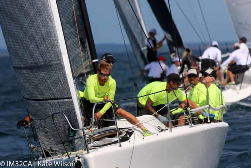 Rick DeVos's Delta on day 2 of the Melges 32 Nationals at Sail Newport photo copyright Kate Wilson / IM32CA taken at Sail Newport and featuring the Melges 32 class