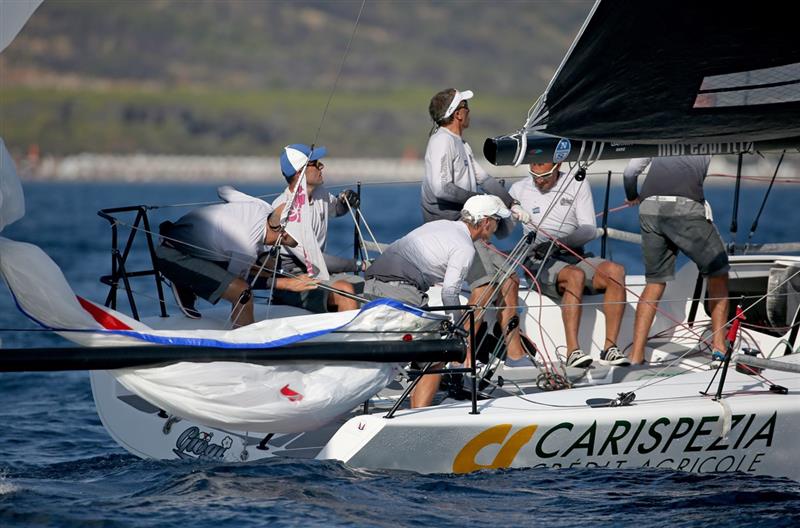 2017 Melges 32 Worlds at Cala Galera, Italy day 4 photo copyright Max Ranchi / www.maxranchi.com taken at Circolo Nautico e della Vela Argentario and featuring the Melges 32 class