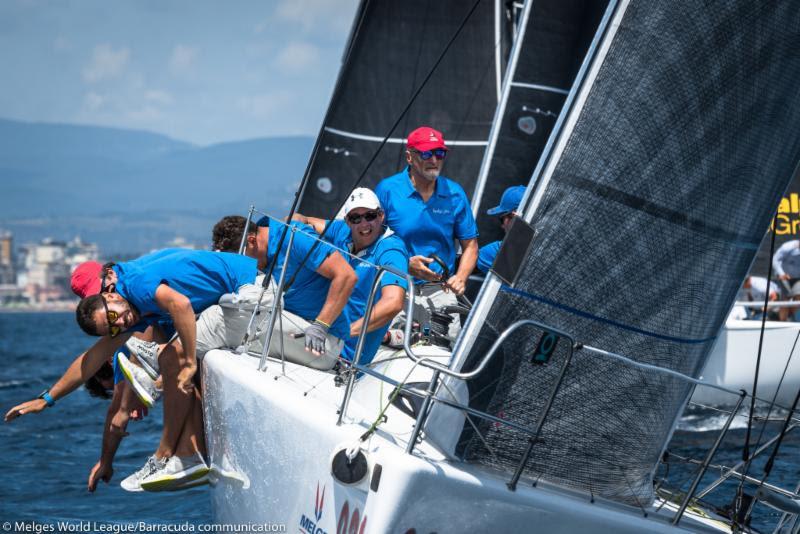 2018 Melges 32 World League, European Division - Scarlino, Vincenzo Onorato - MASCALZONE LATINO photo copyright Melges World League / Barracuda Communication taken at  and featuring the Melges 32 class