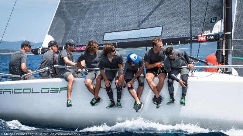 2018 Melges 32 World League, European Division - Scarlino, Christian Schwoerer, LA PERICOLOSA photo copyright Melges World League / Barracuda Communication taken at  and featuring the Melges 32 class