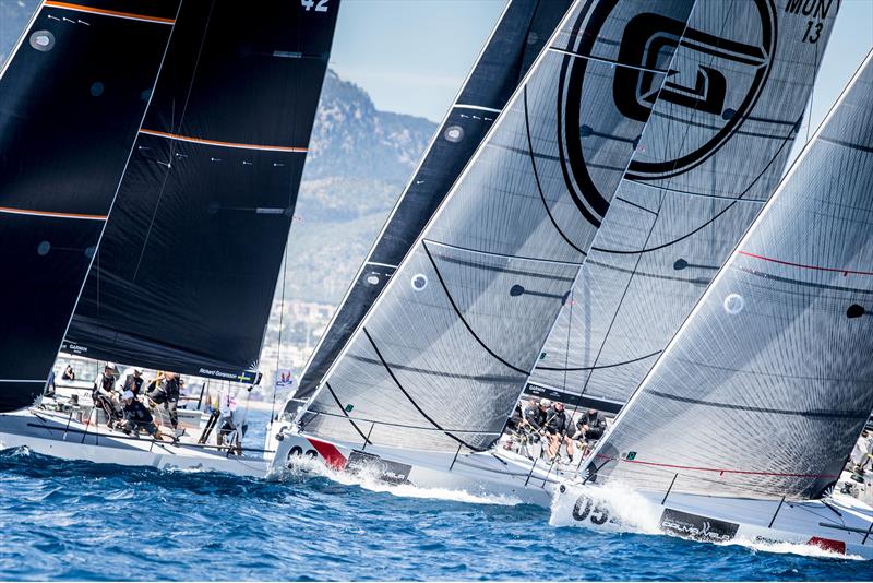 Melges 40 fleet on day 2 at Sail Racing PalmaVela photo copyright Sail Racing PalmaVel taken at Real Club Náutico de Palma and featuring the Melges 40 class