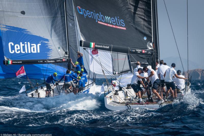 Andrea Lacorte, VITAMINA-CETILAR (sx) and Alessandro Rombelli, STIG (dx) - 2018 Melges 40 Grand Prix - photo © Melges 40 / Barracuda Communication