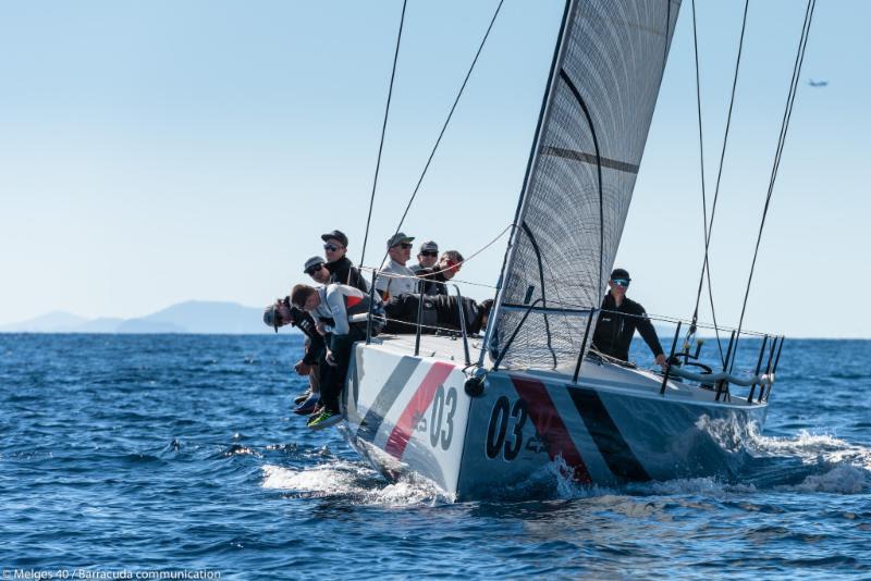 2018 Lanzarote Melges 40 Grand Prix - Valentin Zavadnikov, DYNAMIQ SYNERGY photo copyright Melges 40 / Barracuda Communication taken at  and featuring the Melges 40 class