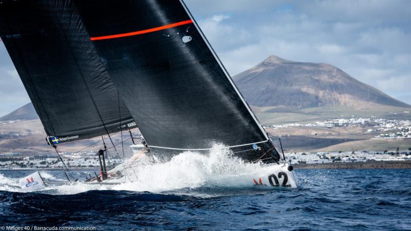 2018 Lanzarote Melges 40 Grand Prix - Richard Goransson, INGA photo copyright Melges 40 / Barracuda Communication taken at  and featuring the Melges 40 class