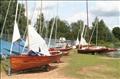 A beautiful arrangement of clinker-built boats, lovingly restored © Les Martins