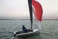 David and Vicky Lenz win the final race in Class 2 during the Lymington Town Dinghy Winter Series © LTSC