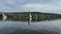 No wind for the Allen Merlin Rocket Inlands at Llangorse © MROA