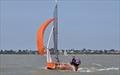 Guy Brown and Greg Martin in the 'General Lee' - Merlin Rocket Craftinsure Silver Tiller and Allen SE Series at Brightlingsea