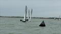 Approaching the windard mark during the Merlin Rocket Women's Championship at Brightlingsea © Andy Bines & Lulu Freeman
