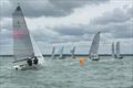 Windward mark rounding in choppy wind cross tide - Merlin Rocket Silver Tiller at Lymington Town © LTSC