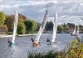 Battle between the top three during the Cookham Reach Merlin Open &copy; Patrick Blake