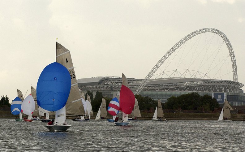Merlin Rockets enjoy Wembley photo copyright Ben Shorten taken at Wembley Sailing Club and featuring the Merlin Rocket class