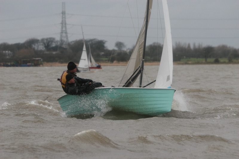 Racing in the Eskimo Pursuit Race at Blackpool and Fleetwood Yacht Club photo copyright Dave Walker / www.fotoboat.com taken at Blackpool and Fleetwood Yacht Club and featuring the Merlin Rocket class