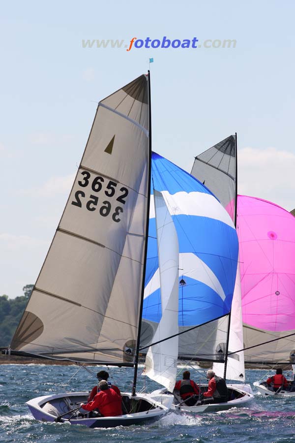 Beautiful conditions for the second day of the Merlin Rocket Inlands at Bristol photo copyright Heather Davies / www.fotoboat.com taken at Bristol Corinthian Yacht Club and featuring the Merlin Rocket class