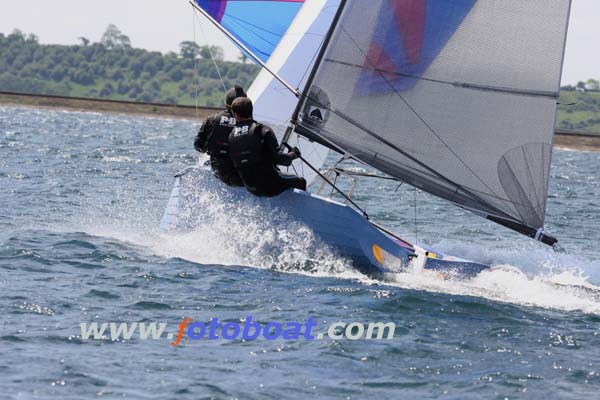 Beautiful conditions for the second day of the Merlin Rocket Inlands at Bristol photo copyright Heather Davies / www.fotoboat.com taken at Bristol Corinthian Yacht Club and featuring the Merlin Rocket class