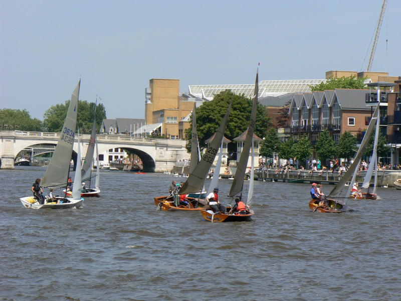 A roller coaster ride for the Merlins at Minima photo copyright Peter Halligan taken at Minima Yacht Club and featuring the Merlin Rocket class