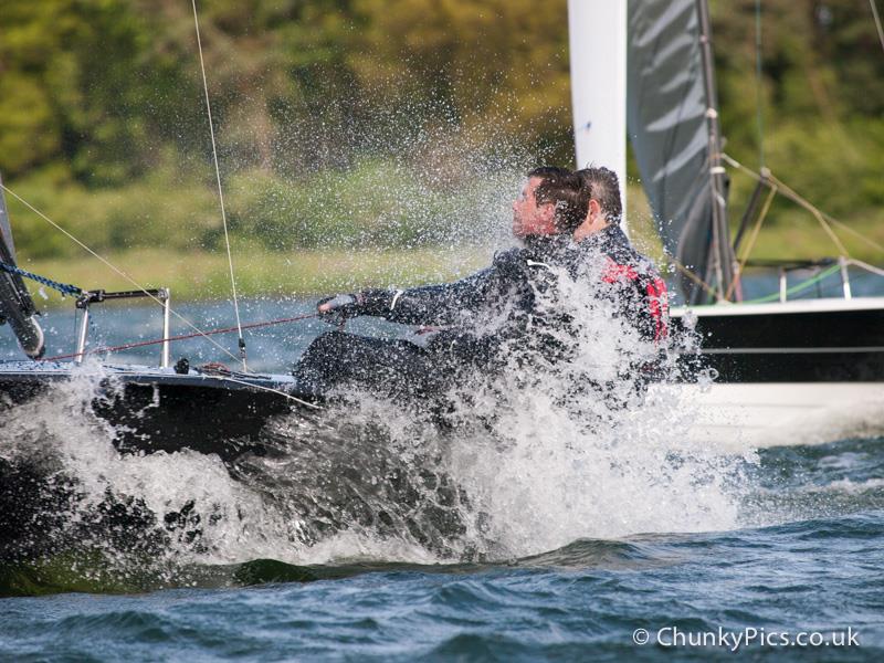 Huge gusts during the Merlin Rocket Inlands at Northampton - photo © Anthony York / www.chunkypics.co.uk