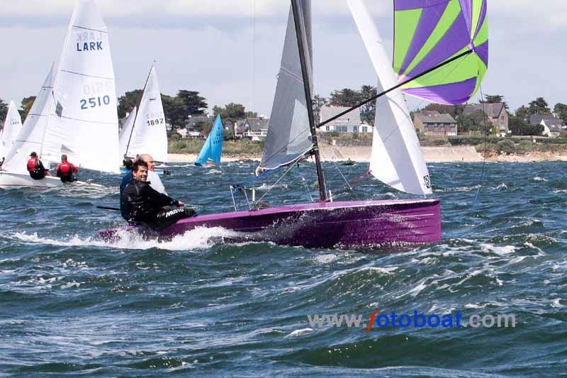 Racing at Carnac 2014 photo copyright John Murrell / www.fotoboat.com taken at Yacht Club de Carnac and featuring the Merlin Rocket class