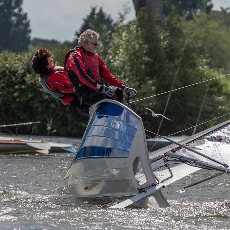 The Markhams in Kevin during Bourne End Week photo copyright Tony Ketley taken at Upper Thames Sailing Club and featuring the Merlin Rocket class