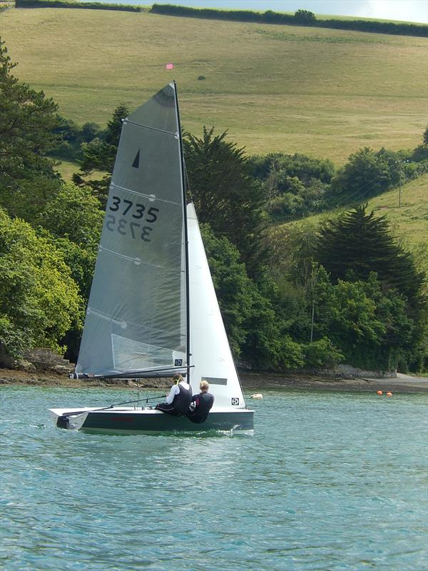 Dave Winder and Pippa Taylor win Merlin Rocket Salcombe Week 2014 photo copyright Malcolm Mackley taken at Salcombe Yacht Club and featuring the Merlin Rocket class