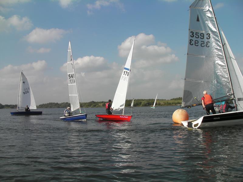 NW Senior Travellers at Leigh & Lowton photo copyright Dave Eccles taken at Leigh & Lowton Sailing Club and featuring the Merlin Rocket class