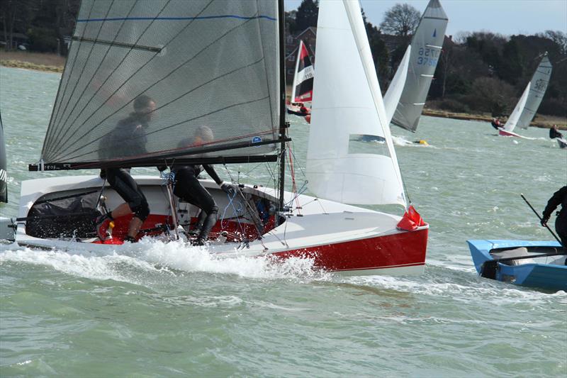 2015 Hamble River Warming Pans photo copyright Eddie Mays taken at Hamble River Sailing Club and featuring the Merlin Rocket class