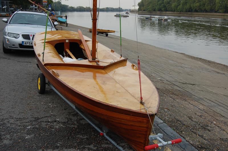 It was Ian proctor himself who called the Merlin 7/8th decked and it is easy to see why. A river Merlin could be laid over almost onto its beam ends without shipping any water photo copyright Dougal Henshall taken at  and featuring the Merlin Rocket class