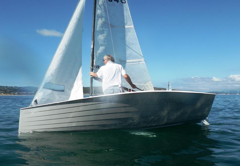 Even a radical design of Merlin Rocket, such as the wonderful Steppenwolf, still carries on the tradition of a clinker hull form - photo © Miles James