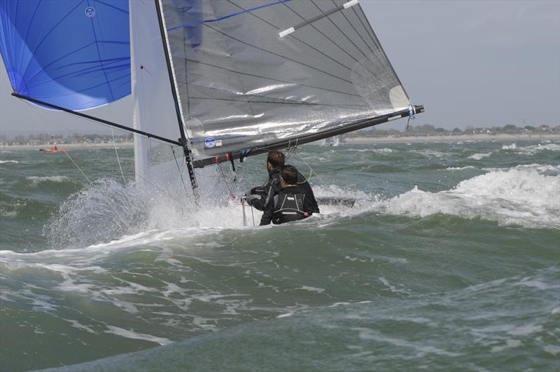 Jasper Barnham & Graham Sexton during the Merlin Rocket Silver Tiller event at Hayling - photo © Robert O'Neill