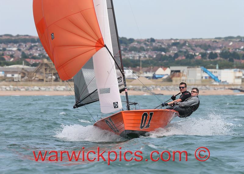 Day 2 of the Merlin Rocket Silver Tiller at Shoreham photo copyright Warwick Baker / www.warwickpics.com taken at Shoreham Sailing Club and featuring the Merlin Rocket class