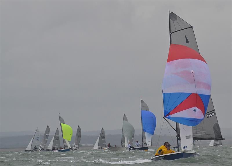 Day 3 of the Selden Merlin Rocket Nationals at Whitstable photo copyright Alex Cheshire taken at Whitstable Yacht Club and featuring the Merlin Rocket class