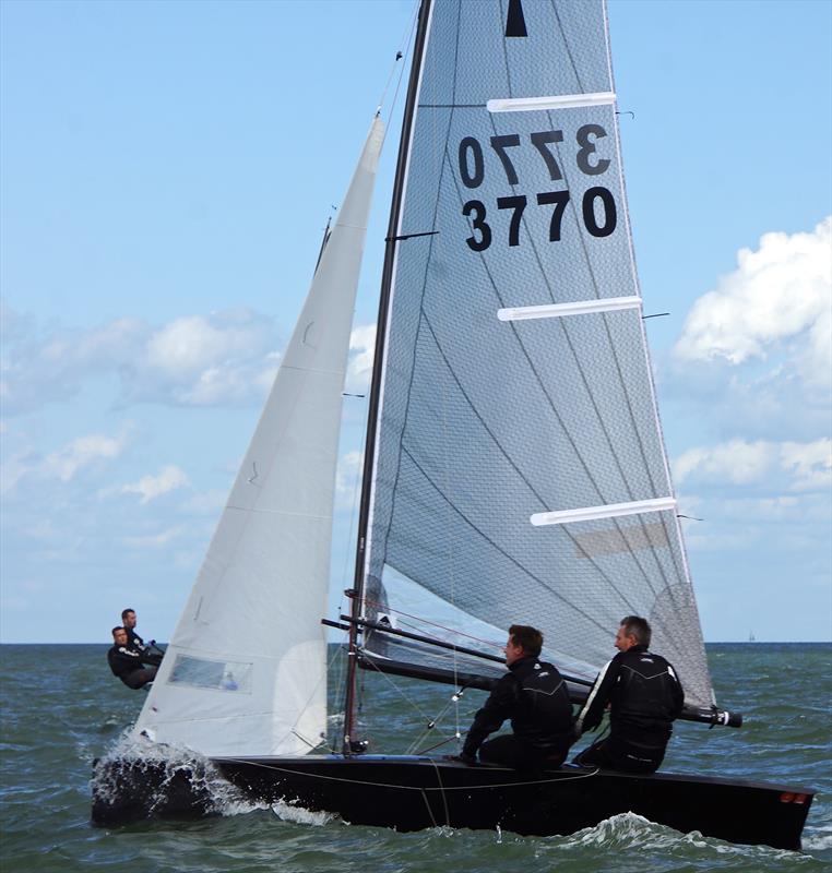 Day 6 of the Selden Merlin Rocket Nationals at Whitstable photo copyright Alex Cheshire taken at Whitstable Yacht Club and featuring the Merlin Rocket class