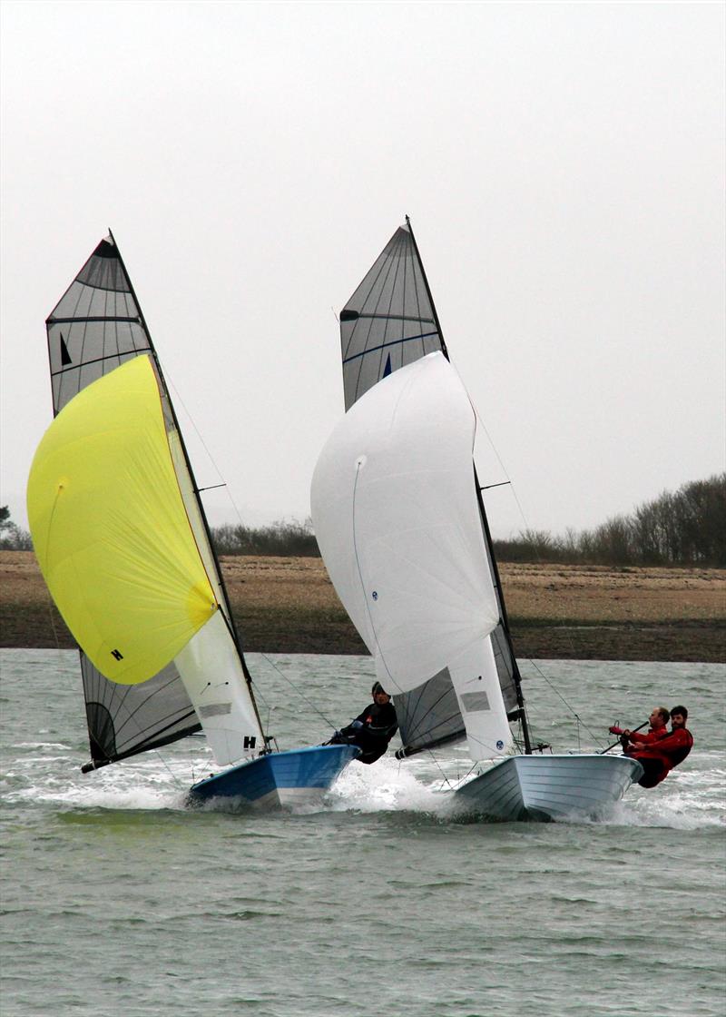 The 55th Annual Warming Pans at Hamble photo copyright Eddie Mays taken at Hamble River Sailing Club and featuring the Merlin Rocket class