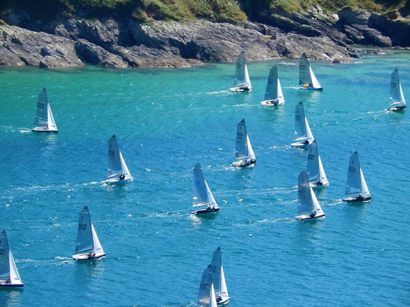 Sharps Doom Bar Salcombe Merlin Week day 1 photo copyright Malcolm Mackley taken at Salcombe Yacht Club and featuring the Merlin Rocket class