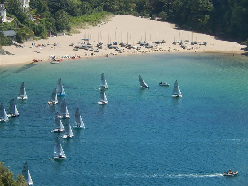 Sharps Doom Bar Salcombe Merlin Week day 2 photo copyright Malcolm Mackley taken at Salcombe Yacht Club and featuring the Merlin Rocket class