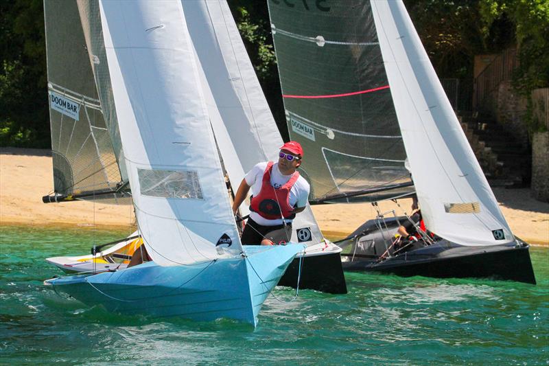 Sharps Doom Bar Salcombe Merlin Week day 3 photo copyright John Murrell / www.moor2seaeventphotography.co.uk taken at Salcombe Yacht Club and featuring the Merlin Rocket class