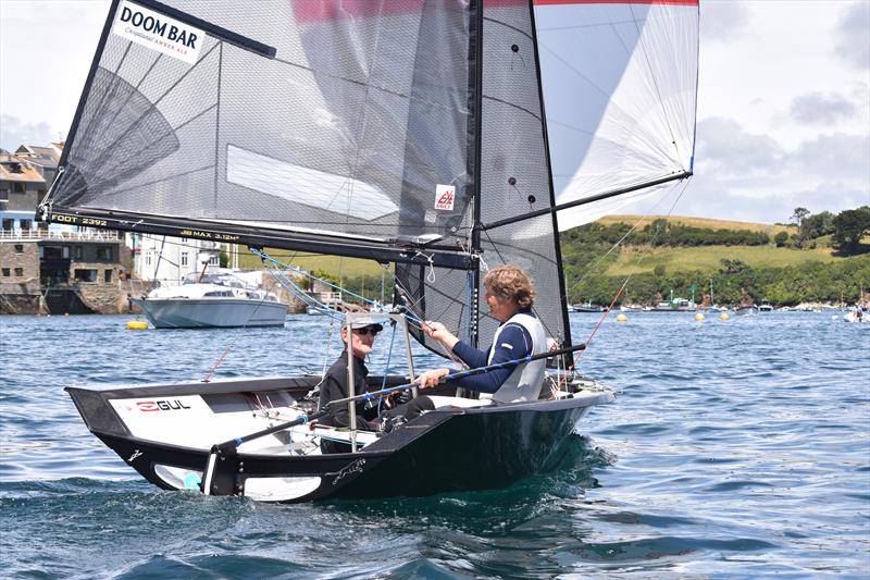 Jon Turner & Richard Parslow roll back the years on day 3 at Sharps Doom Bar Salcombe Merlin Week - photo © David Henshall