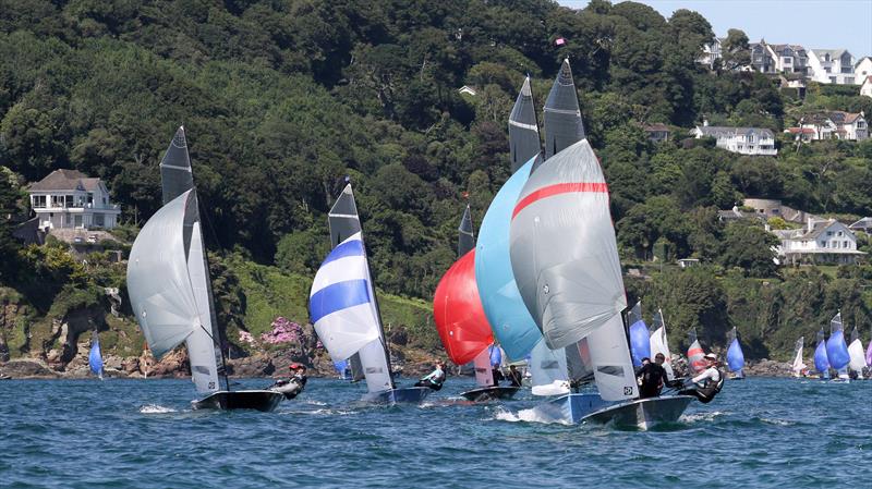 Sharps Doom Bar Salcombe Merlin Week day 4 photo copyright John Murrell / www.moor2seaeventphotography.co.uk taken at Salcombe Yacht Club and featuring the Merlin Rocket class