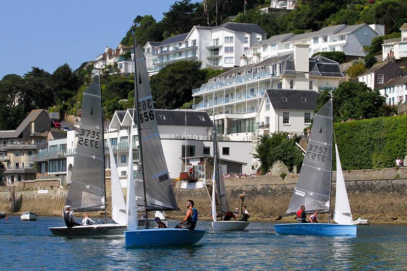 Sharps Doom Bar Salcombe Merlin Week day 5 (morning race) photo copyright John Murrell / www.moor2seaeventphotography.co.uk taken at Salcombe Yacht Club and featuring the Merlin Rocket class