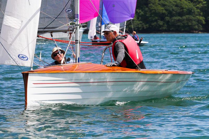 Sharps Doom Bar Salcombe Merlin Week day 5 (afternoon race) - Dave Philpott and Carloe Murcott photo copyright John Murrell / www.moor2seaeventphotography.co.uk taken at Salcombe Yacht Club and featuring the Merlin Rocket class