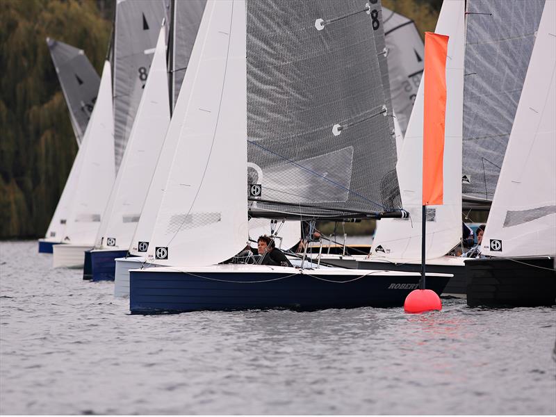 Craftinsure Merlin Rocket Silver Tiller event at Burghfield photo copyright Mike Proven taken at Burghfield Sailing Club and featuring the Merlin Rocket class